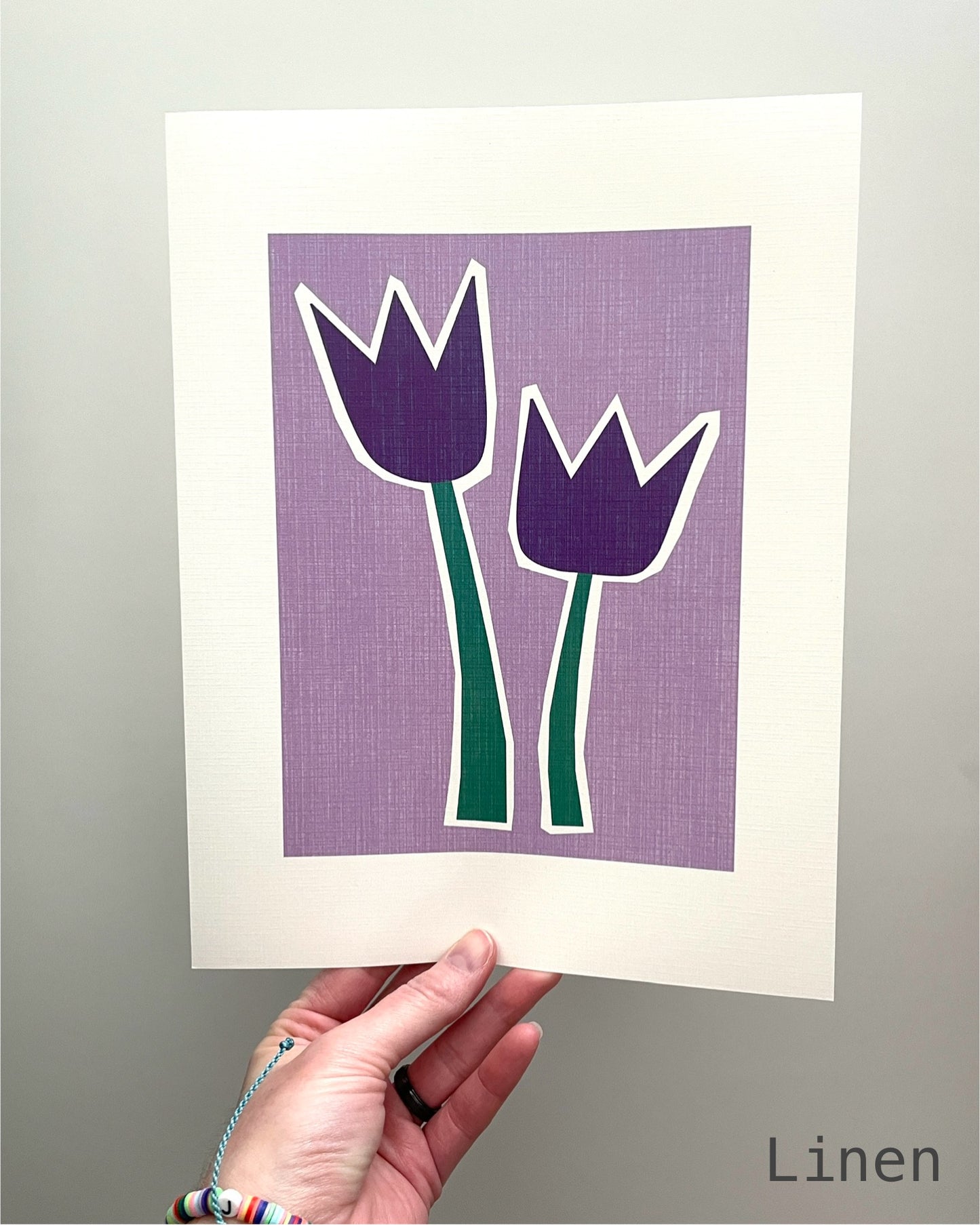 Tulips - Linear Purple