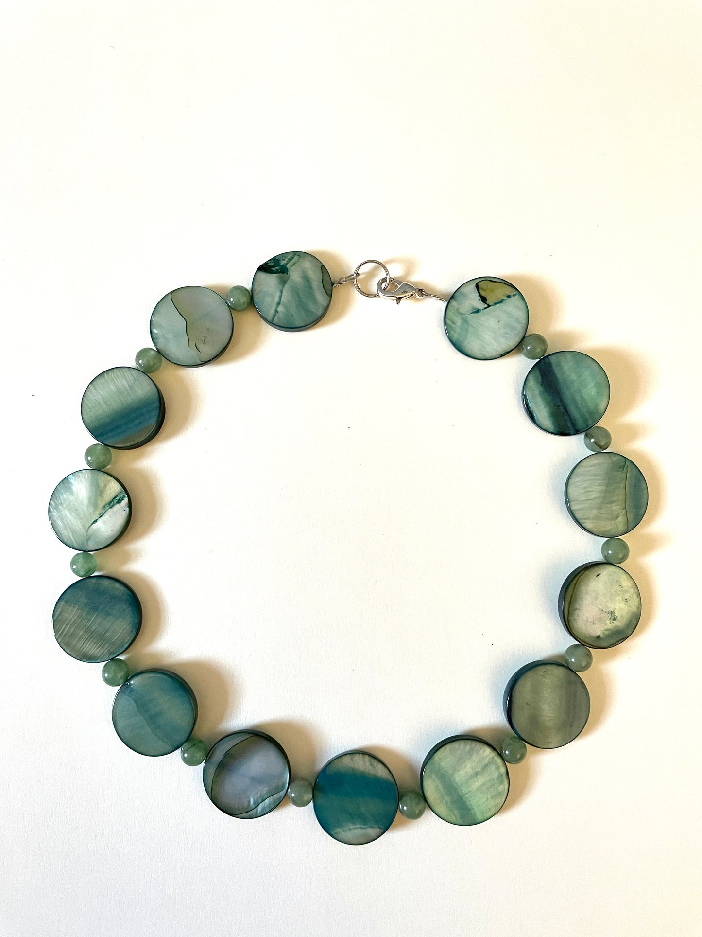 Necklace - Flat Green