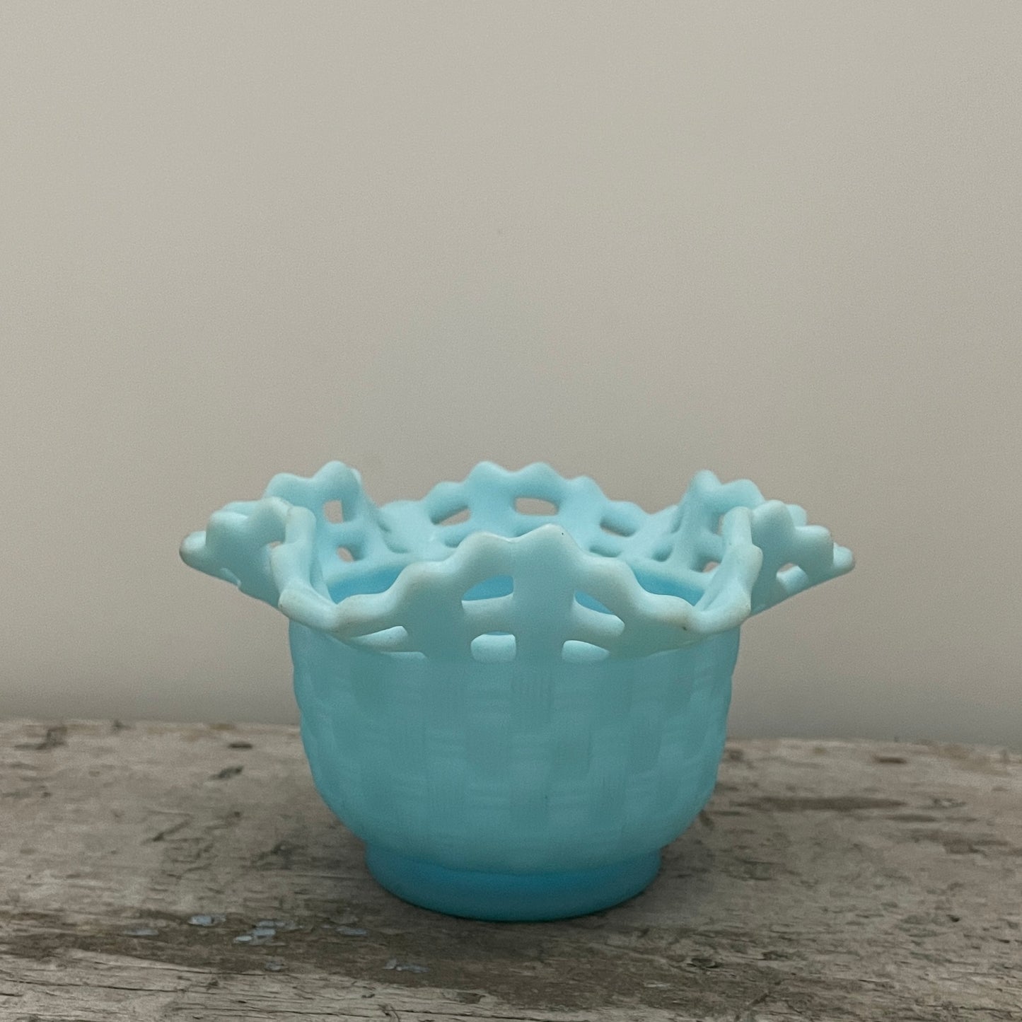 Blue Ceramic Basket