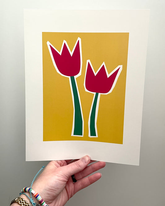 Tulips - Linear Yellow