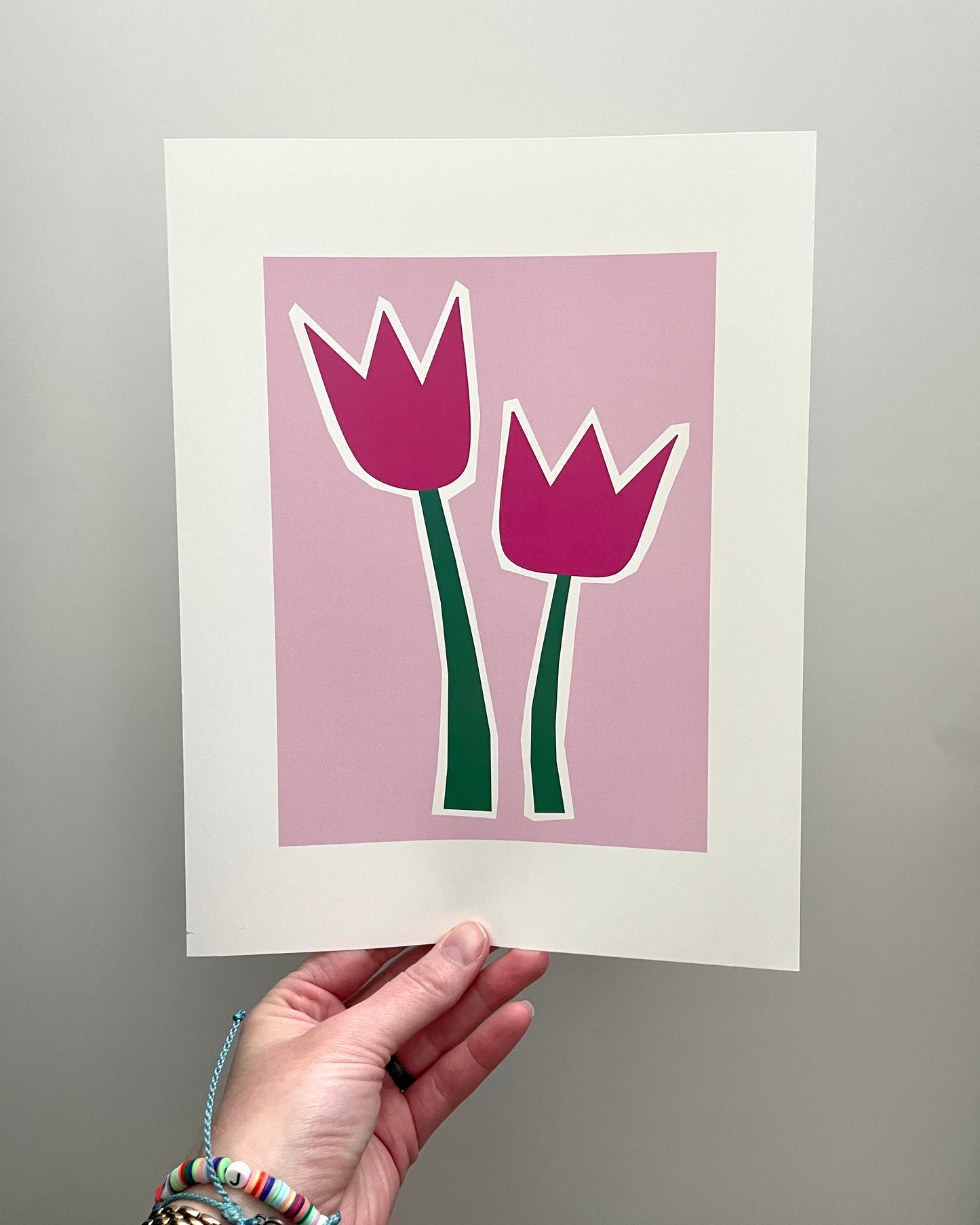 Tulips - Linear Pink